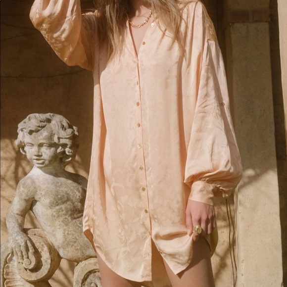 Spell Verona Shirt Dress in Lemon Butter - Picture 2 of 11